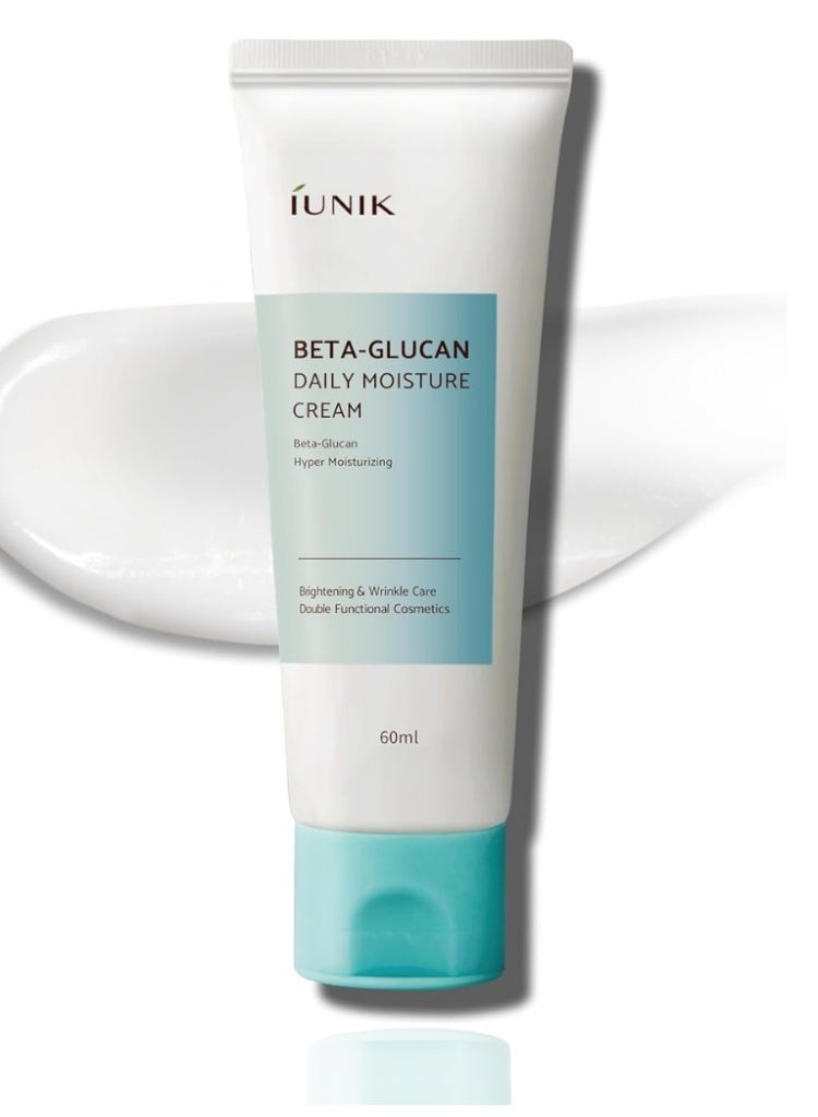 iUNIK Dry, Dehydrated Skin Relief – iUNIK Beta Glucan Daily Moisture Cream for Deep Hydration, Barrier Repair & Long-Lasting Softness - Image 1